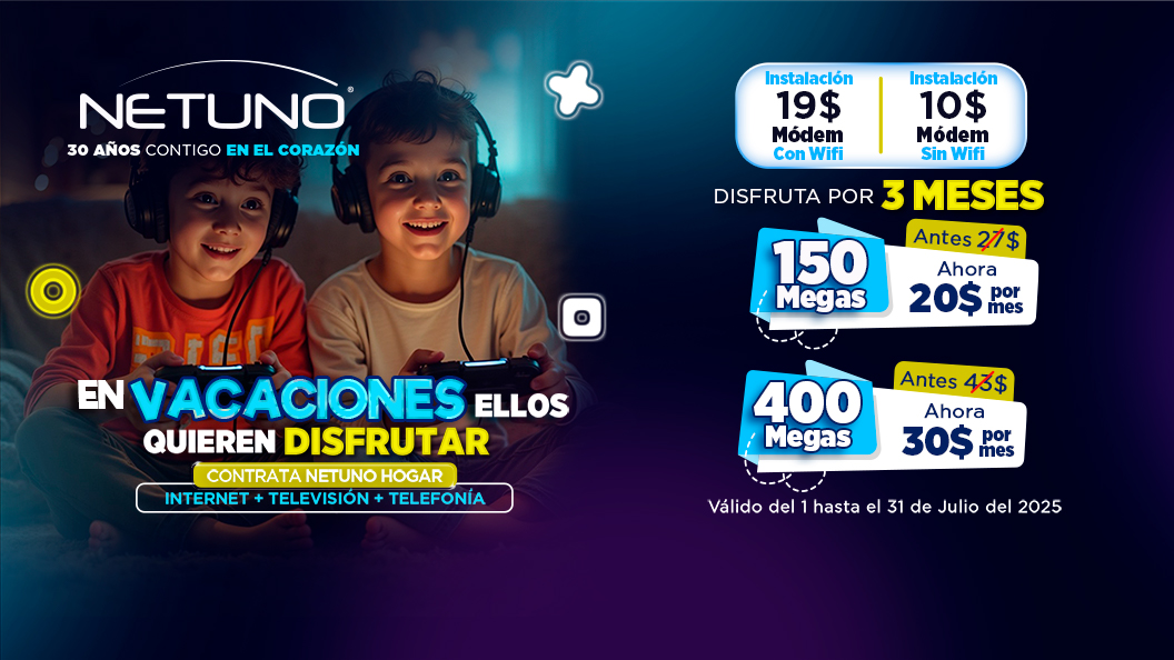 Campaña de descuento Julio NetUno