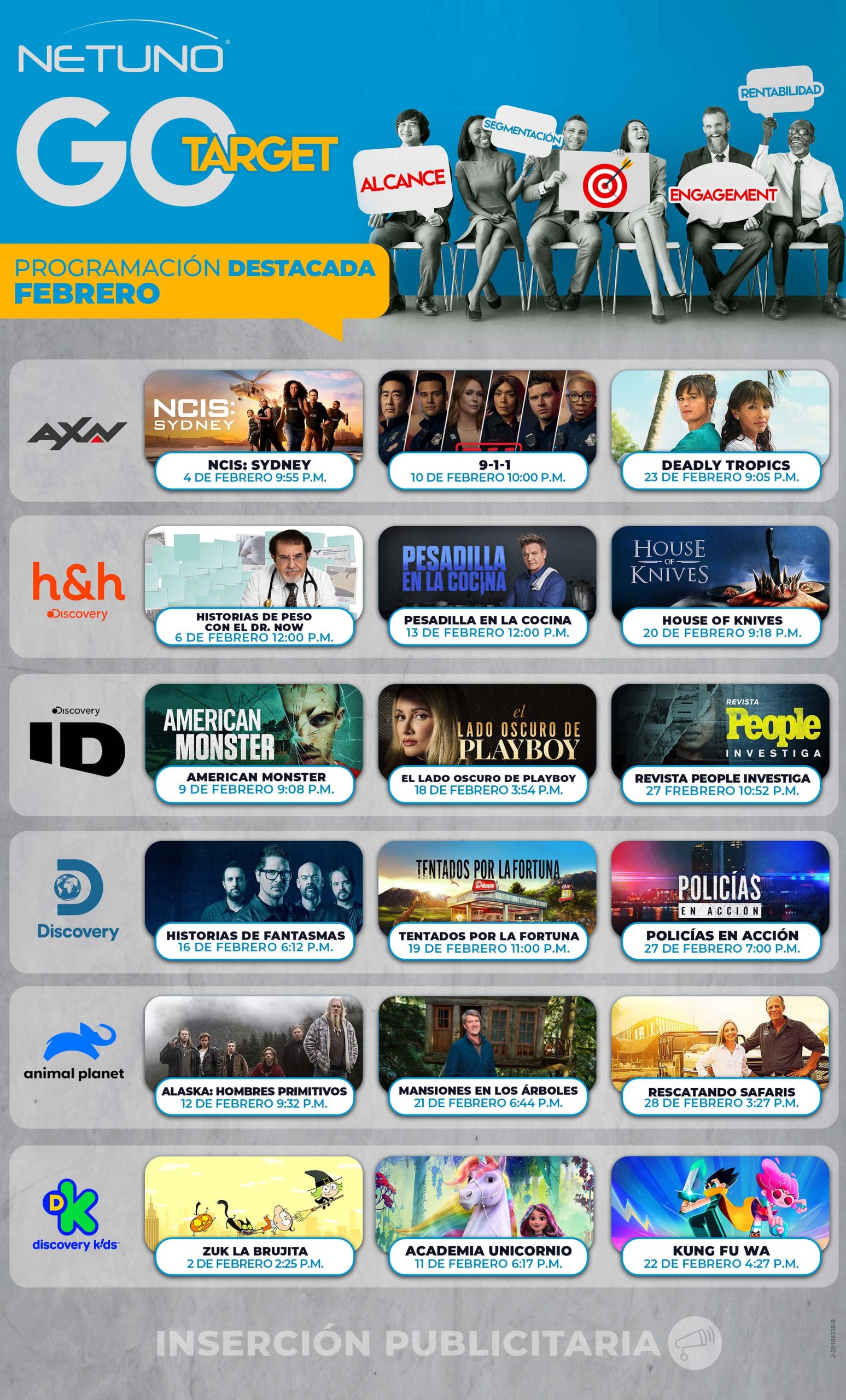 Destacados programación NetUno Go